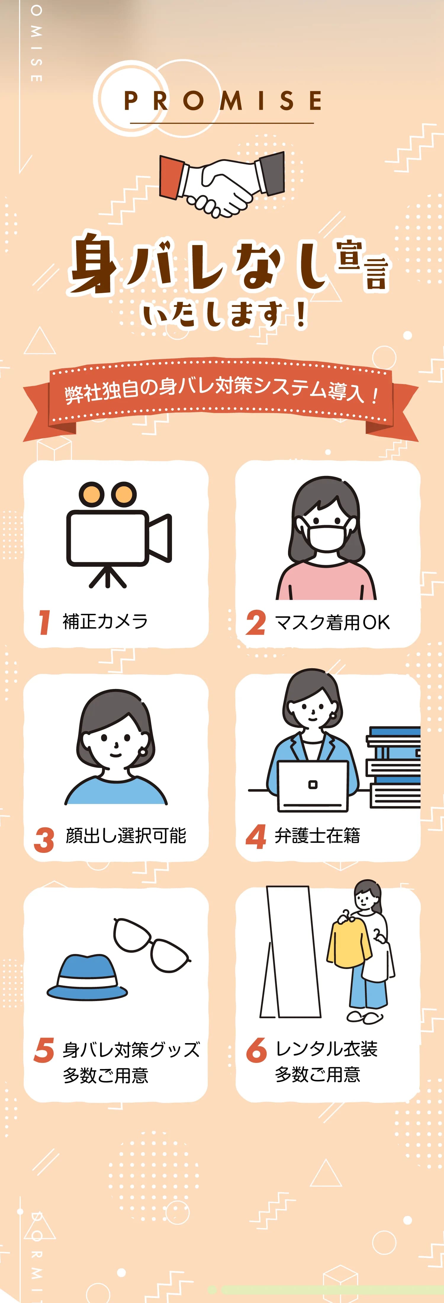 身バレなし宣言いたします